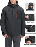 BANTREK Men's Waterproof Hooded Winter Jacket