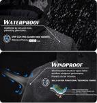 Men's Waterproof Fleece-Lined Winter Ski Jacket