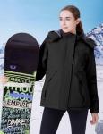 WULFUL Women's Waterproof Winter Ski Jacket with Hood