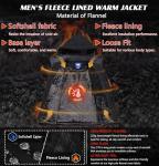 Men's Waterproof Fleece-Lined Winter Ski Jacket