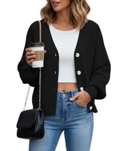 KUOTAI Women's Chunky Knit Open Front Cardigan