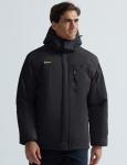 GEMYSE Men's Waterproof Ski Jacket - Black