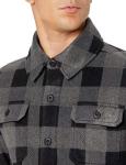 Men's Polar Fleece Shirt Jacket in Buffalo Plaid