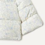 Sofia Grainge Girls' Taffeta Puffer Jacket - Ivory Blue