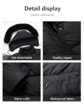 Pefflarge Women's Plus Size Waterproof Down Coat