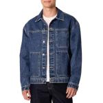 Men's Utility Denim Jacket in Medium Blue