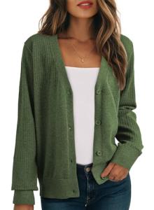 Dokotoo Women's Cozy Wool Blend Cardigan Sweater