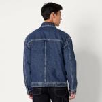 Men's Utility Denim Jacket in Medium Blue