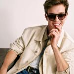 Men's Utility Denim Jacket in Medium Blue