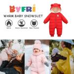 Toddler Bear Hooded Snow Suit for Winter