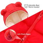 Toddler Bear Hooded Snow Suit for Winter