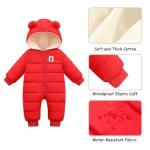 Toddler Bear Hooded Snow Suit for Winter