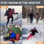 NevEND 6 Pairs Women's Wool Merino Winter Thermal Boot Thick Insulated Heated Socks For Cold Weather Outdoor Activities