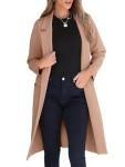 ANRABESS Women Cardigan Sweater Jackets Open Front Thick Knit Oversized Blazer Coatigan 2024 Fall Winter Long Coats Outwear Khaki Large