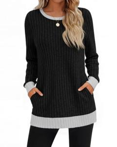 JoyMotion Women's Lightweight Color Block Sweater Pullover