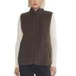 Hixiaohe Women’s Warm Sherpa Fleece Vest - Brown