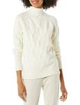 Amazon Essentials Women's Ivory Cable Knit Sweater