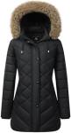 Women's Thick Fleece-Lined Waterproof Winter Coat