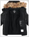 Spyder Boys Insulated Ski Jacket with Faux Fur Hood