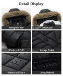 Women's Thick Fleece-Lined Waterproof Winter Coat