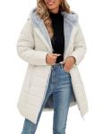 Women's Windproof Warm Down Jacket with Fur Lining