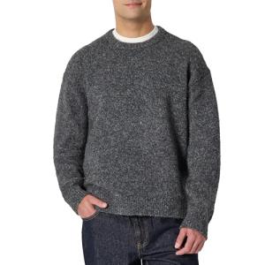 Men's Relaxed-Fit Faux Mohair Crewneck Sweater