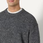 Men's Relaxed-Fit Faux Mohair Crewneck Sweater
