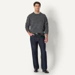 Men's Relaxed-Fit Faux Mohair Crewneck Sweater