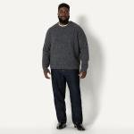 Men's Relaxed-Fit Faux Mohair Crewneck Sweater
