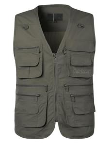 Men's Lightweight Fishing Vest with Multi-Pockets