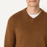 Men's Regular-Fit Cotton Blend V-Neck Sweater