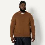 Men's Regular-Fit Cotton Blend V-Neck Sweater