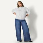 Women’s Relaxed-Fit Cable Knit Crewneck Sweater