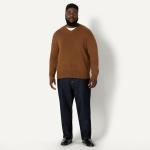 Men's Regular-Fit Cotton Blend V-Neck Sweater