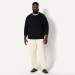 Men's Relaxed-Fit Cotton Blend Crewneck Sweater