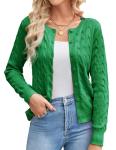 Grace Karin Women’s Lightweight Green Knit Cardigan