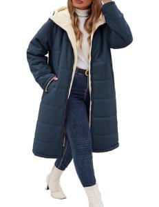 Plus Size Reversible Winter Coat for Women