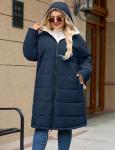 Plus Size Reversible Winter Coat for Women