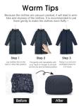 Plus Size Reversible Winter Coat for Women