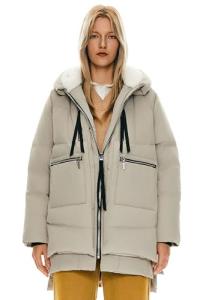 Orolay Women's Thickened Down Jacket Beige Large