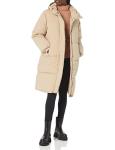 Amazon Essentials Women's Oversized Long Puffer Jacket (Available in Plus Size), Tan, 4X