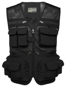 Flygo Men's Summer Outdoor Utility Fishing Vest