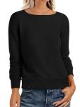 ANRABESS Women's Lightweight Rolled Neck Pullover Sweater