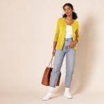 Women’s Lightweight Yellow Gilet in Plus Sizes