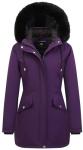 Warm Women's Winter Down Coat with Detachable Hood