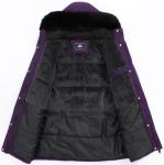 Warm Women's Winter Down Coat with Detachable Hood