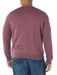 Men's Cotton Crewneck Sweater in Plum