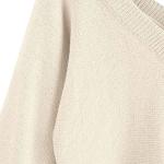 ZAFUL Women's V-Neck Cropped Long Sleeve Sweater