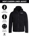 Hurley Men's Warm Hooded Sherpa Jacket - Black