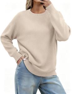 Women’s Long Sleeve Ribbed Knit Fall Sweater